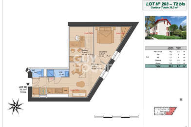 Appartement 2 pièces 208825 €