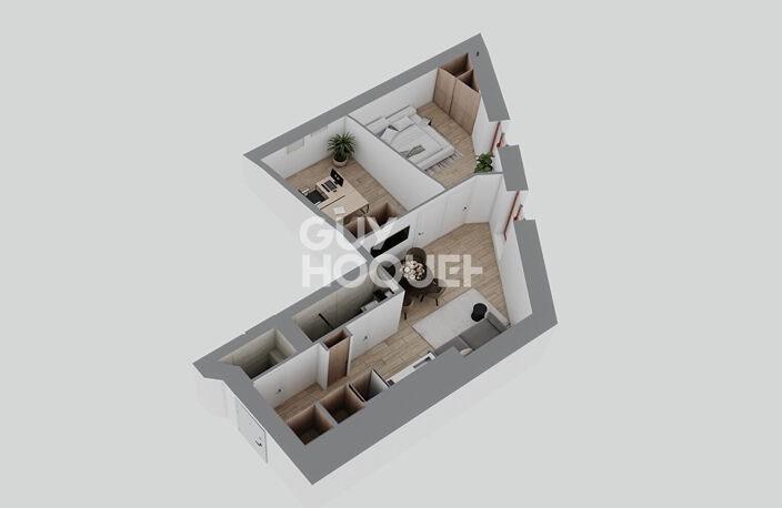 Montchat - Appartement T2 bis (Plateau à aménager), proximité parc Bazin, Lyon 3ème (69003) — photo 3