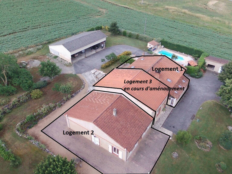 Ensemble de 3 logements + hangar de 200 m2 — photo 1