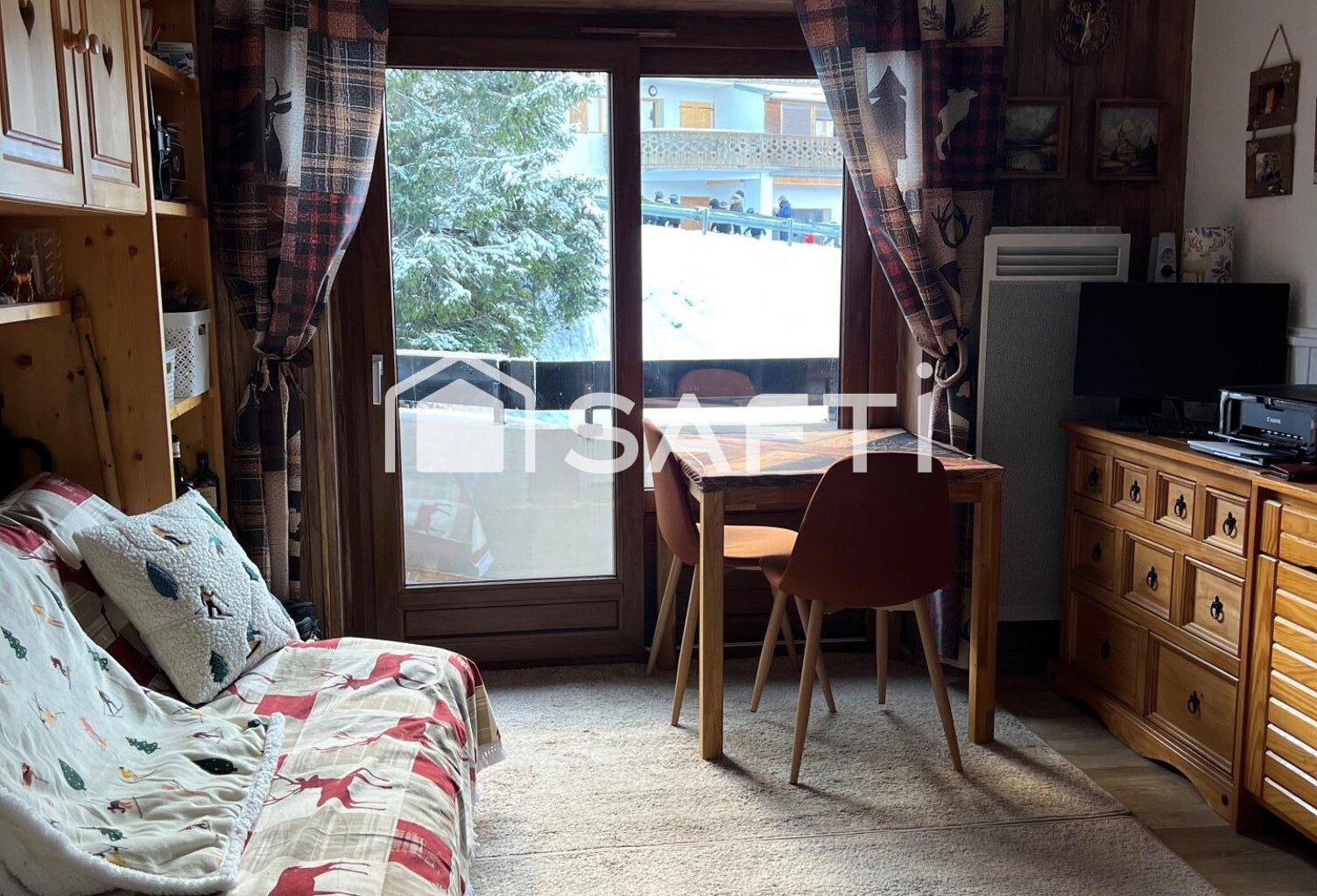 Charmant Appartement T2 De 25 m2 dans station de ski, avec vue sur la montagne et le lac Léman. — photo 1