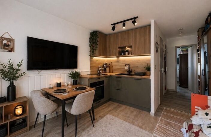 Charmant Appartement T2 De 25 m2 dans station de ski, avec vue sur la montagne et le lac Léman. — photo 4