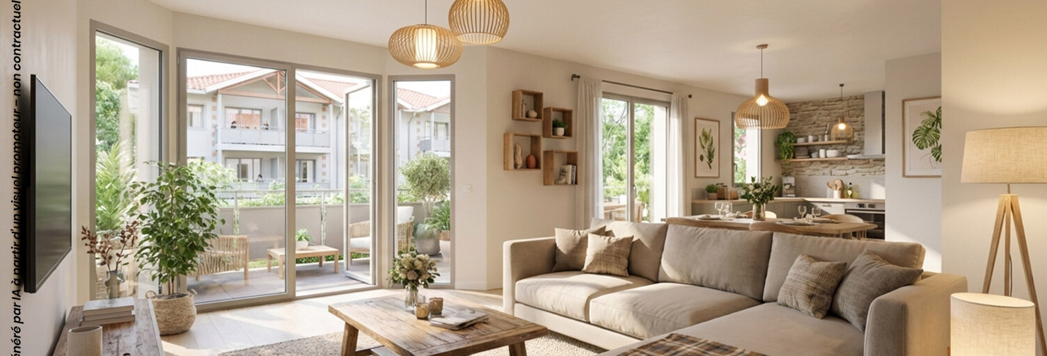 Appartement neuf T2, T3 Pièce 40 à 60 m² à vendre à Audenge (33980)