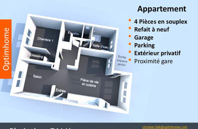 Appartement 4 pièces, garage, espace extérieur privatif — photo du bien