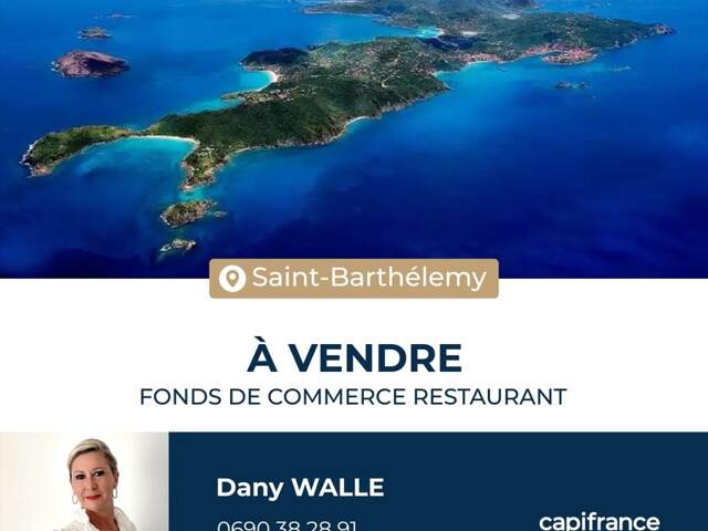 À VENDRE FONDS DE COMMERCE RESTAURANT-BAR AVEC ÉQUIPEMENT COMPLET, SAINT-BARTHÉLEMY (97133) — photo du bien