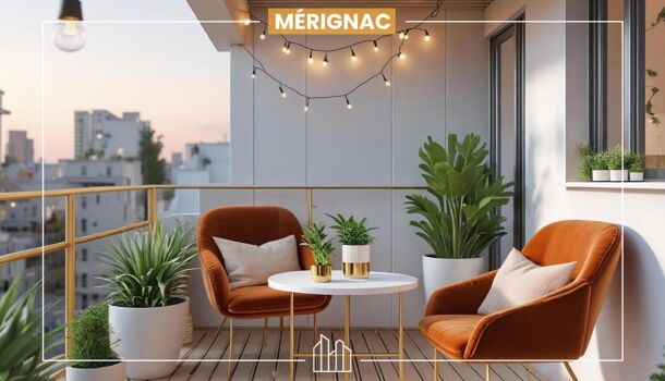 Appartement 2 pièces  à vendre Mérignac 33700