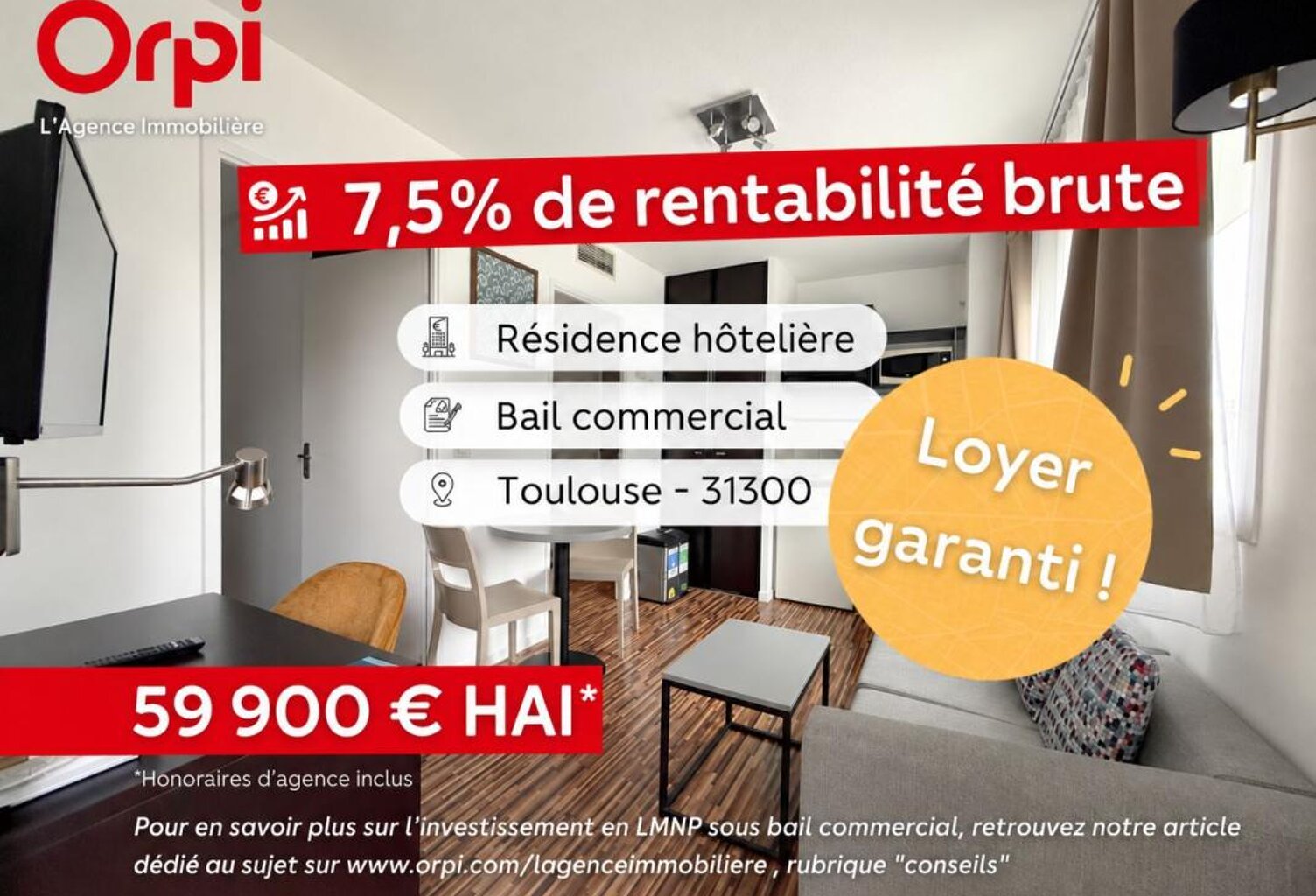 Appartement T1 bis - TOULOUSE (31300) — photo 1