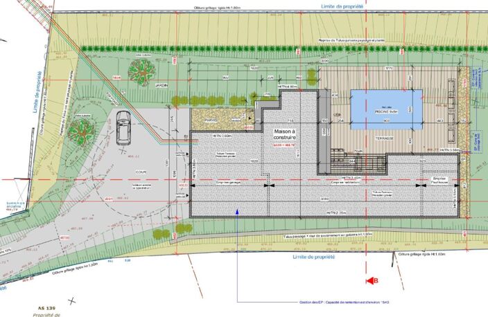 AUREC-SUR-LOIRE 43110 TERRAIN CONSTRUCTIBLE AVEC PROJET DE VILLA D'ARCHITECTE AVEC VUE PANORAMIQUE — photo 5
