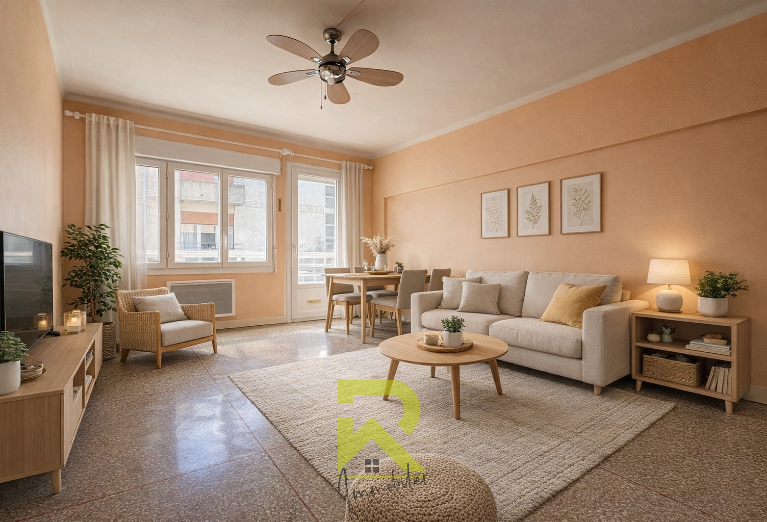 Appartement T3 avec balcon - Béziers, secteur Avenue Clemenc — photo 1