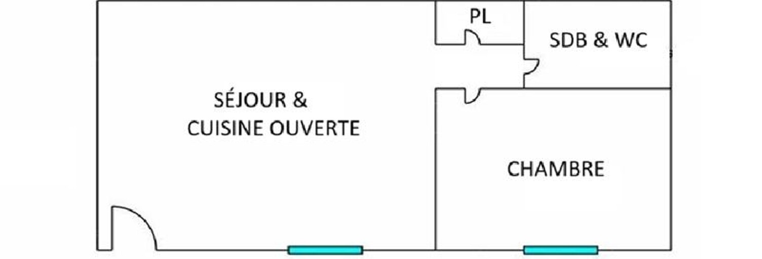 Appartement 2 Pièces 38 m² à vendre à Bordeaux (33000)