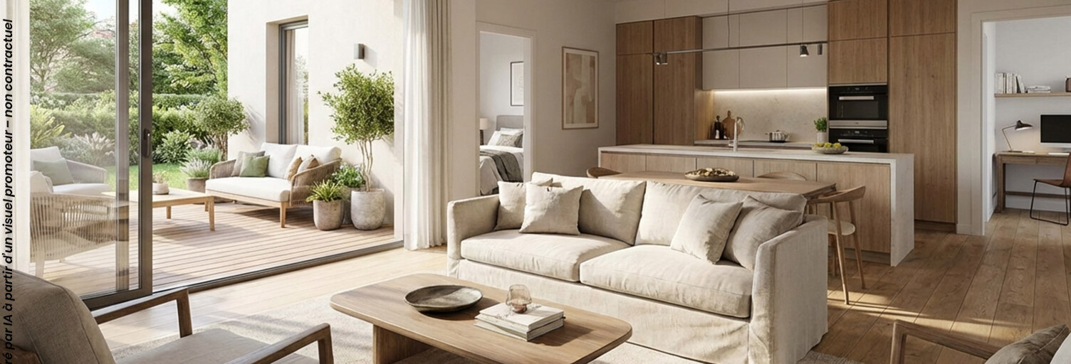 Appartement neuf T2, T3 Pièce 42 à 64 m² à vendre à Saint-Martin-des-Champs (29600)