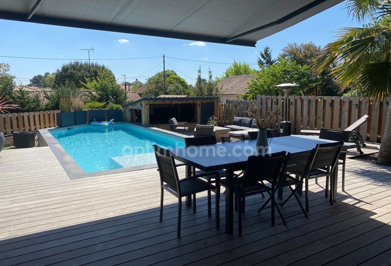 CAZAUX (33260) – MAISON CONTEMPORAINE – 5 SUITES PARENTALES – PISCINE – PROPRIÉTÉ DU CANAL – SANS VIS-À-VIS – GARAGE — photo 1