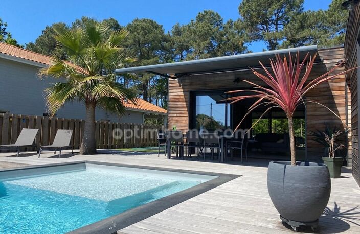 CAZAUX (33260) – MAISON CONTEMPORAINE – 5 SUITES PARENTALES – PISCINE – PROPRIÉTÉ DU CANAL – SANS VIS-À-VIS – GARAGE — photo 2