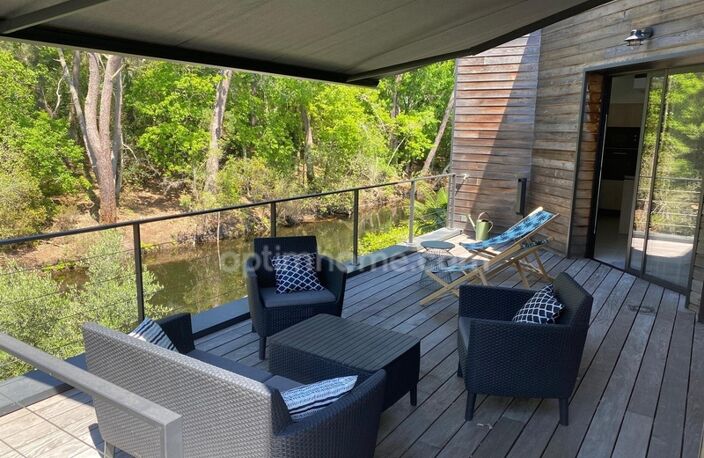 CAZAUX (33260) – MAISON CONTEMPORAINE – 5 SUITES PARENTALES – PISCINE – PROPRIÉTÉ DU CANAL – SANS VIS-À-VIS – GARAGE — photo 5