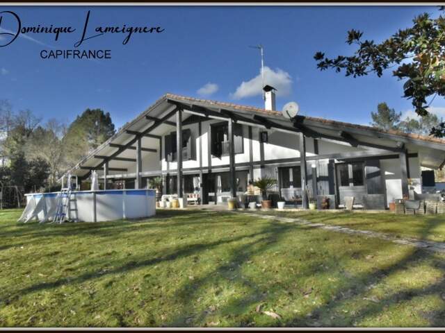 PROCHE DAX ( Mi-Chemin entre Dax & Mont de Marsan ) - MAGNIFIQUE VILLA LANDAISE de 266 m2 - 7 CHAMBRES — photo du bien