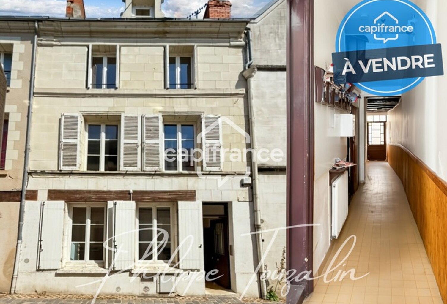 Dpt Vienne (86), à vendre CHATELLERAULT Immeuble de rapport – 220 m² – 8 logements – Quartier historique CHATELLERAULT (86) — photo 1