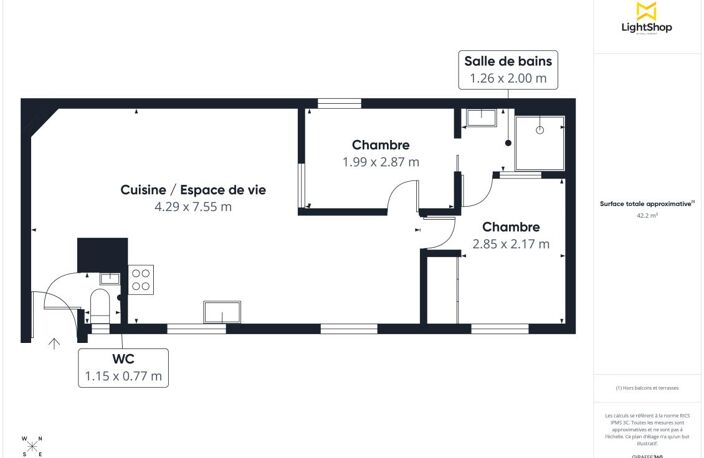Ravissant 2/3 pièces de 43 m² - Calme et optimisé - Boulevard de la République, Boulogne-Billancourt — photo 3
