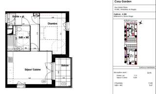 Appartement 2 Pièces 41 m² à louer à Ambérieu-en-Bugey (01500)