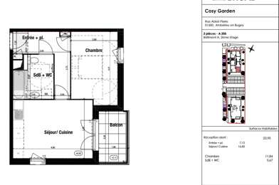 Appartement 2 pièces 655 €