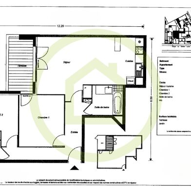 Appartement 3 pièces 314900 €