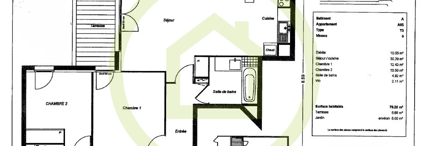 Appartement 3 Pièces 70 m² à vendre à Beauchamp (95250)