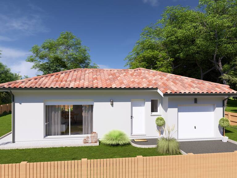 Maison neuve 3 chambres, 104m² terrasse couverte, garage à Saint-Michel-Escalus — photo 1