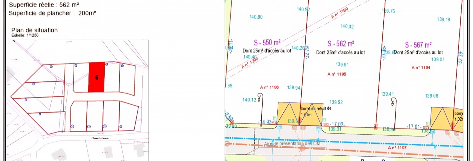 Terrain  562 m² à vendre à Merfy (51220)