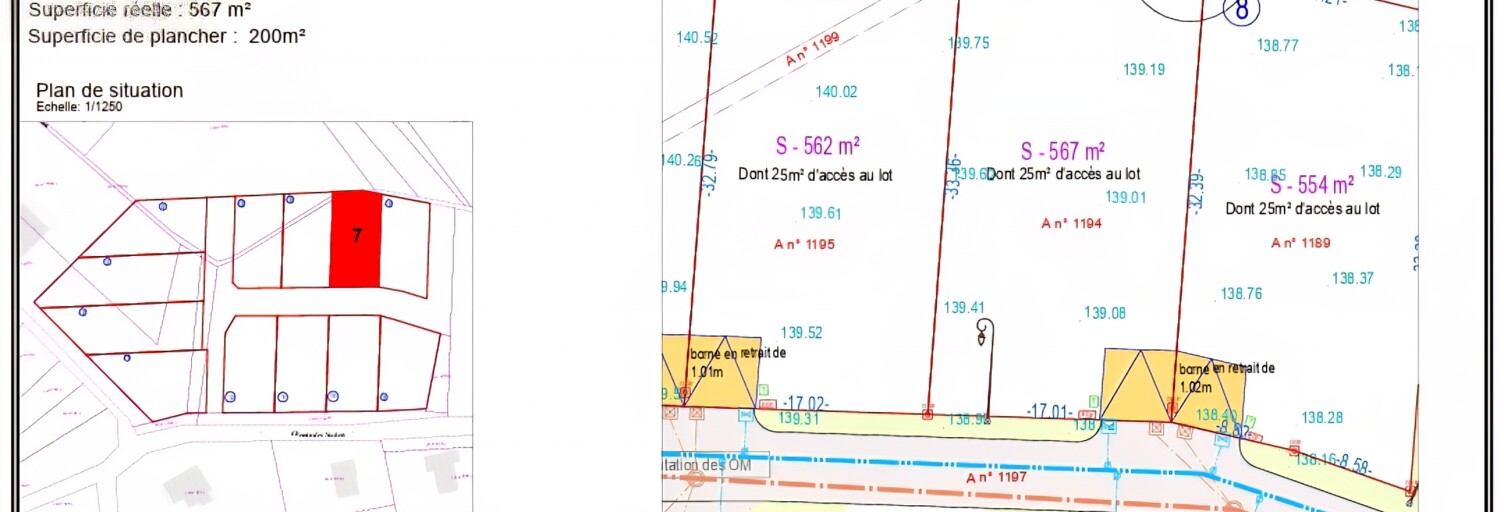 Terrain  567 m² à vendre à Merfy (51220)