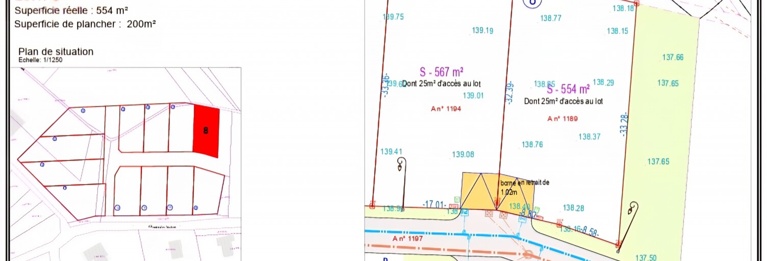 Terrain  554 m² à vendre à Merfy (51220)