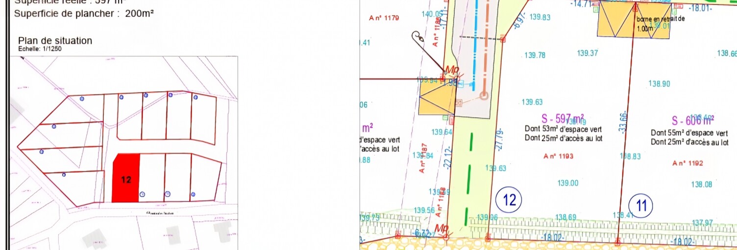 Terrain  606 m² à vendre à Merfy (51220)