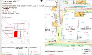 Terrain  606 m² à vendre à Merfy (51220)