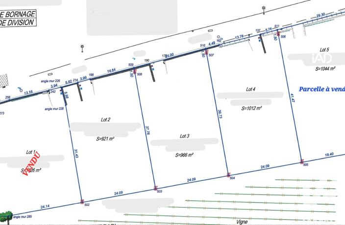 Vente Terrain à bâtir 1 044 m&sup2; — photo 3