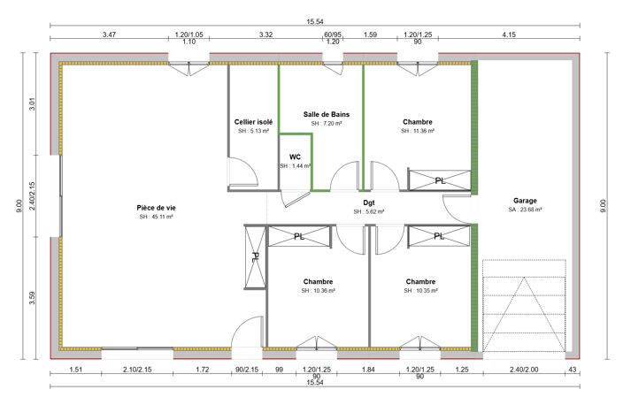 Vente maison 4 pièces 91 m² Bellegarde-en-Forez (42210) — photo 4