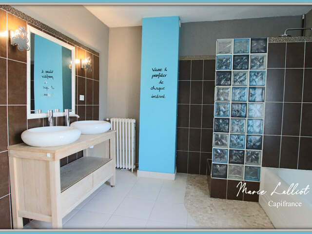 Dpt Loiret (45), à vendre coeur de ville PUISEAUX, 191m², 5 chambres, cour, pierres, poutres, tomettes — photo du bien