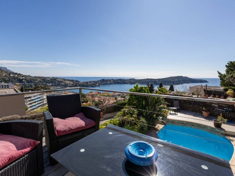 Appartement bas de villa  à vendre 4 pièces VILLEFRANCHE SUR MER (06)vue exceptionnelle piscine privée jardin terrasse garage — photo 1