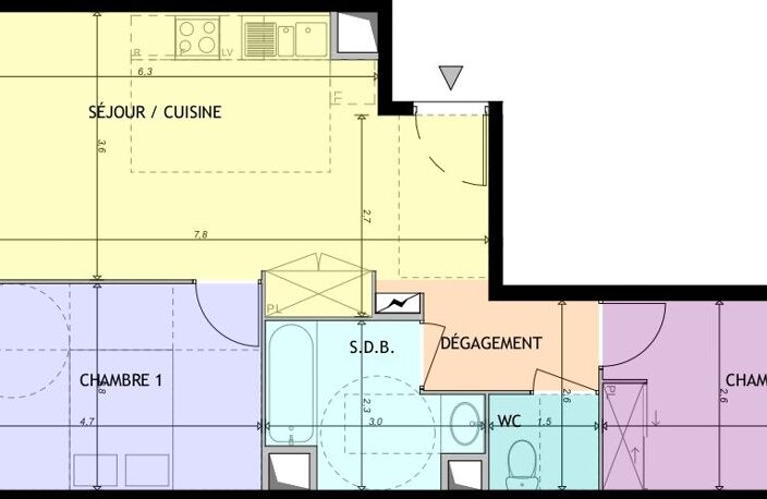 Appartement Neuf T3 À Vendre — photo 3