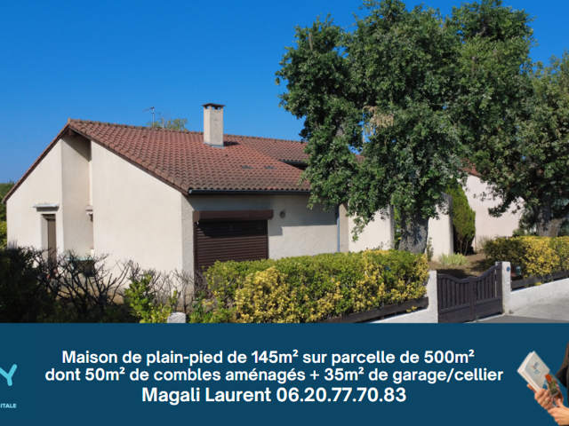 Maison T4 de 145 m2 dont 50m2 de dépendances sur combles amé — photo du bien