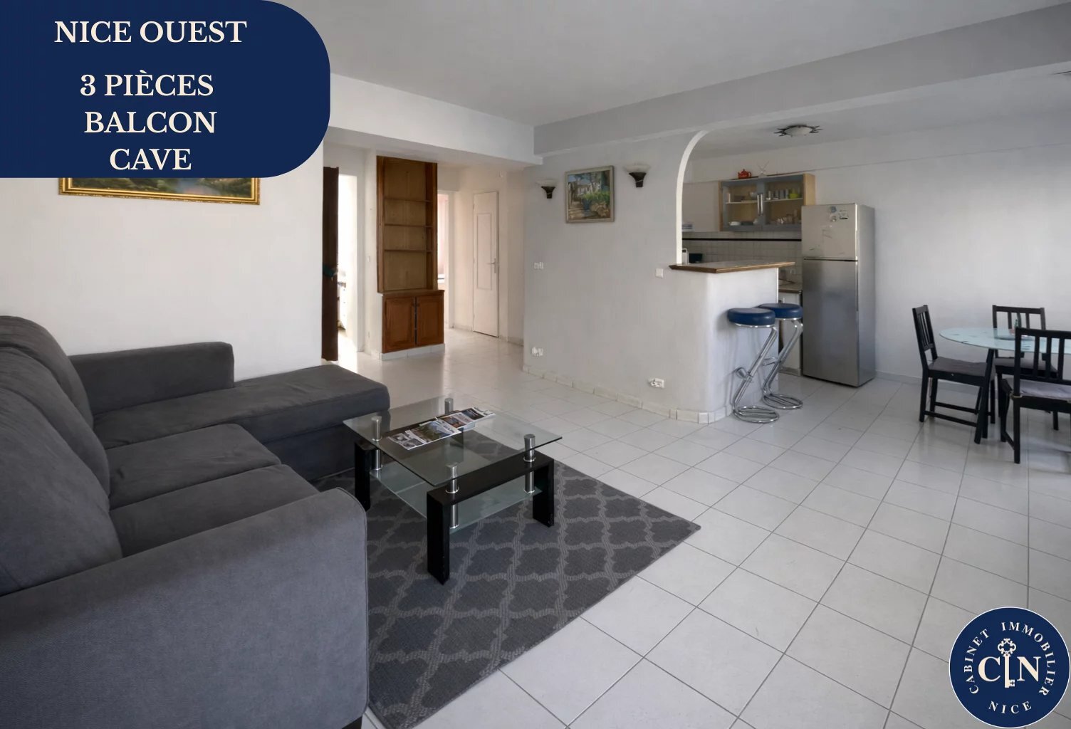 Appartement 3 pièces – Lumineux & traversant – Nice Ouest — photo 1