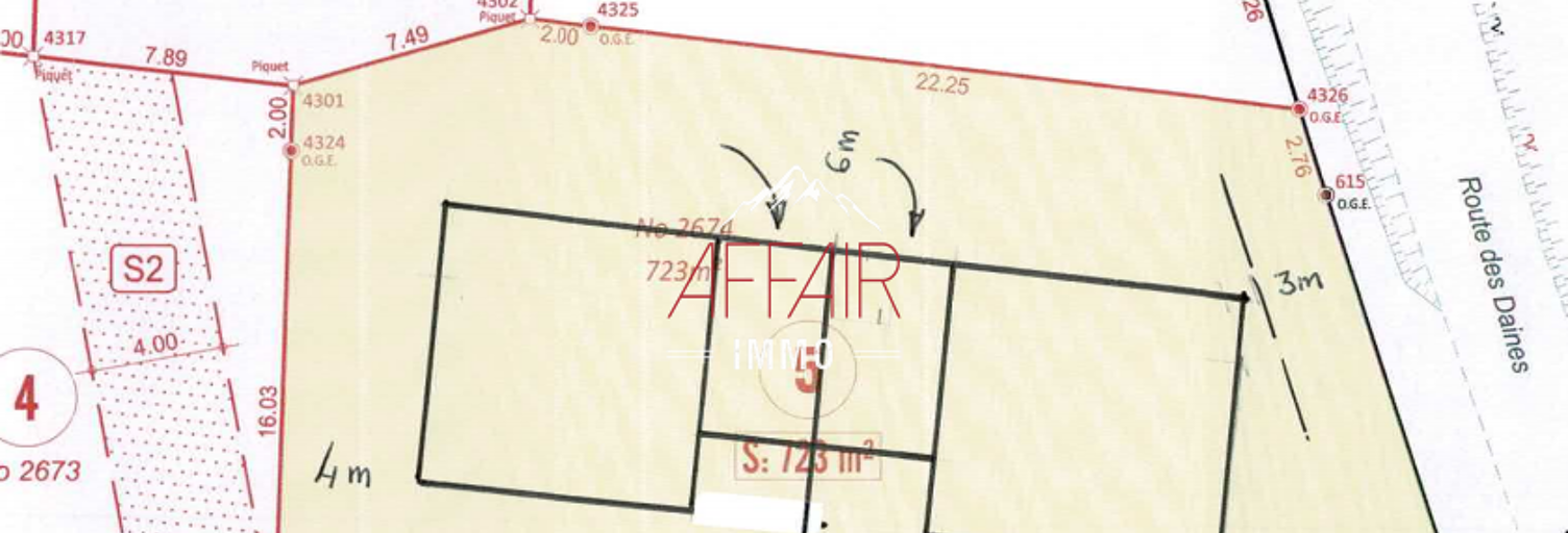 Terrain  723 m² à vendre à Frangy (74270)