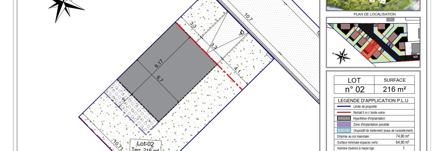 Terrain  216 m² à vendre à Arpajon (91290)