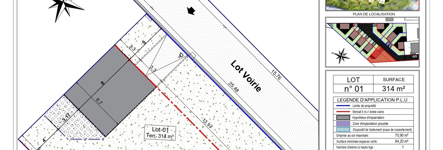 Terrain  314 m² à vendre à Arpajon (91290)