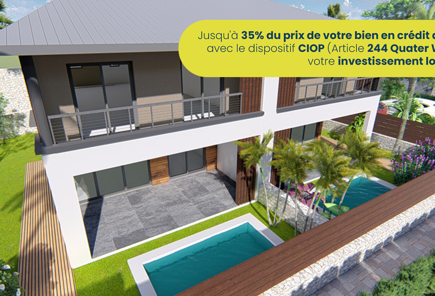Saint-Pierre Grand Bois villas avec piscines au sud de l'île — photo 1