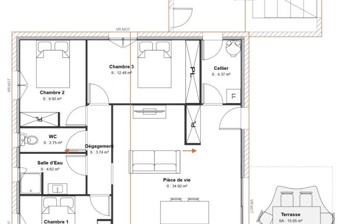 EXCLUSIVITE :  LE TEIL  Maison 3 chambres sur 430 m² de terrain — photo 3