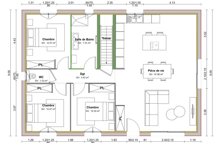 Vente maison 4 pièces 90 m² Saint-Cyr-les-Vignes (42210) — photo 5