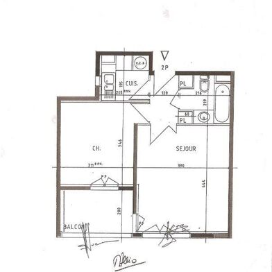 Appartement 2 pièces 1450 €