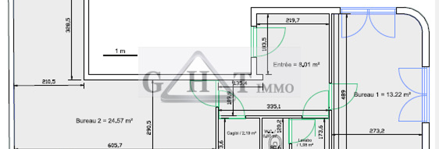 Bureau  51 m² à louer à Alfortville (94140)