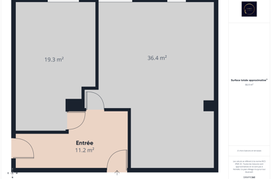Appartement 2 pièces 136500 €
