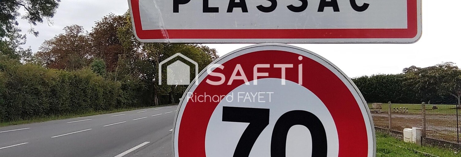 Terrain  970 m² à vendre à Plassac (17240)