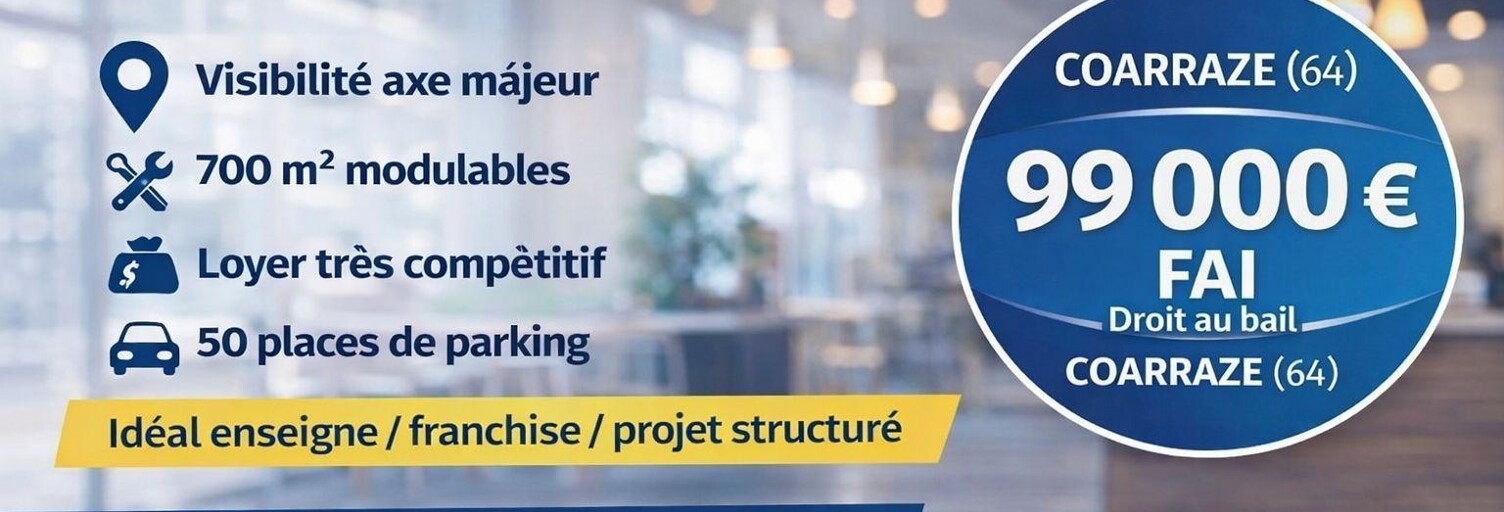 Commerce  700 m² à vendre à Coarraze (64800)