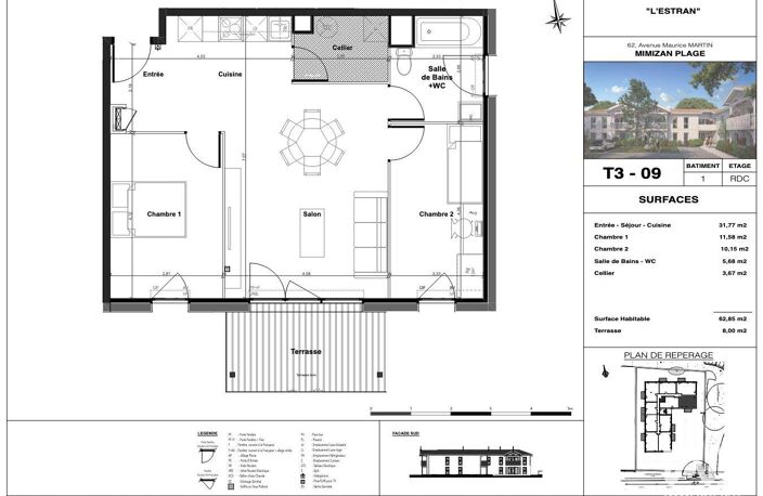 Vente Appartement 3 pièces — photo 2