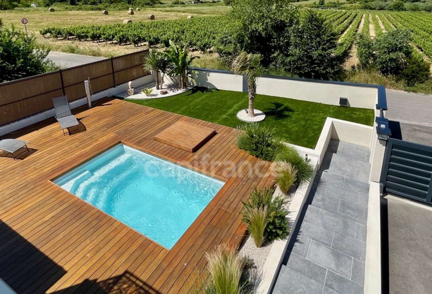 HERAULT (34), VENDUE MEUBLÉE, VILLA CONTEMPORAINE P4, PRESTATIONS HAUT DE GAMME, PISCINE, SECTEUR CALME — photo 1